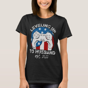 Camiseta Hens Gamer Groom Boda De Finanzas De Nivel Hasta H