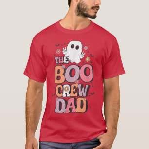 Camiseta Hens The Boo Crew Dad Lazy Halloween Costume Retro