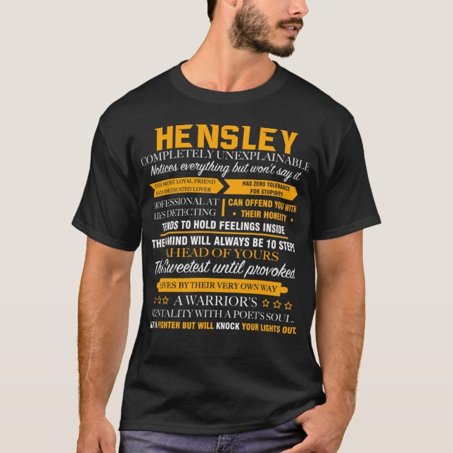 Camiseta HENSLEY completamente inexplicable (Anverso)