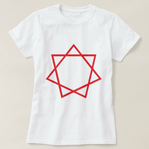 Camiseta Heptagram rojo