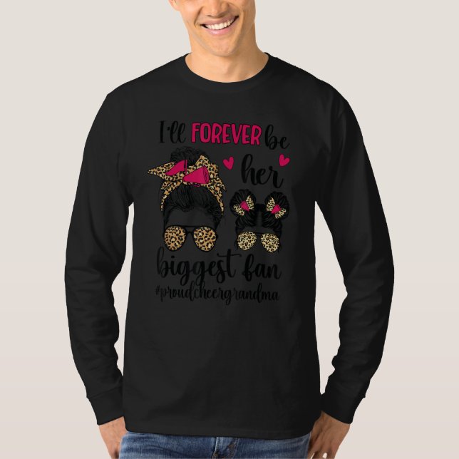 Camiseta Her Biggest Fan Proud Cheer Grandma Cheerleader Gr (Anverso)