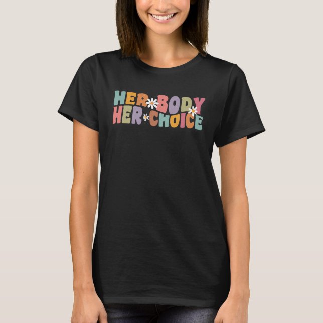 Camiseta Her Body Her Choice Hysterectomy Recovery Products (Anverso)
