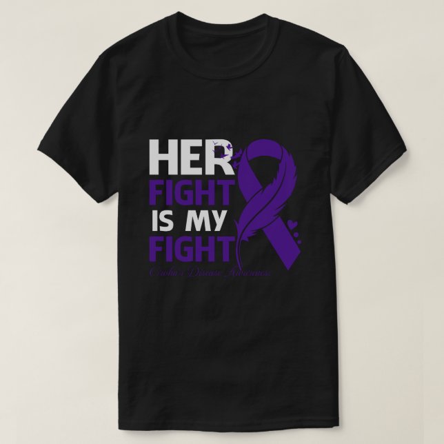 Camiseta Her Fight Is My Fight CROHN'S DISEASE AWARENESS Fe (Diseño del anverso)