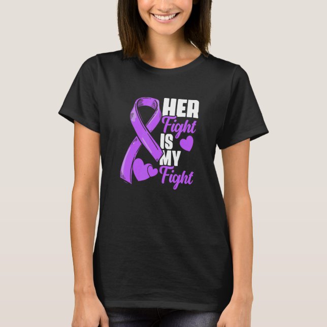 Camiseta Her Fight Is My Fight Epilepsy Survivor Epilepsy A (Anverso)