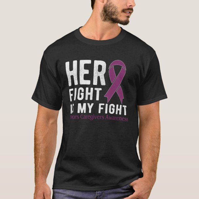 Camiseta Her fight is my fight Honors Caregivers (Anverso)