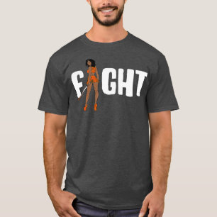 Camiseta Her Fight Is My Fight Leukemia Melanin Warrior Awa