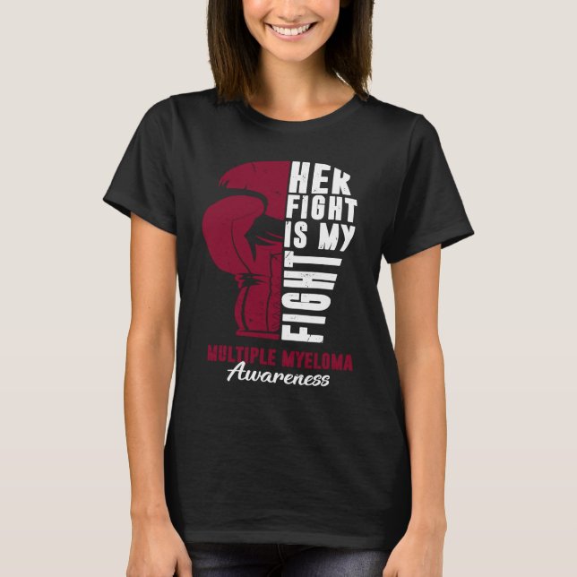 Camiseta Her Fight Is My Fight Multiple Myeloma Awareness S (Anverso)