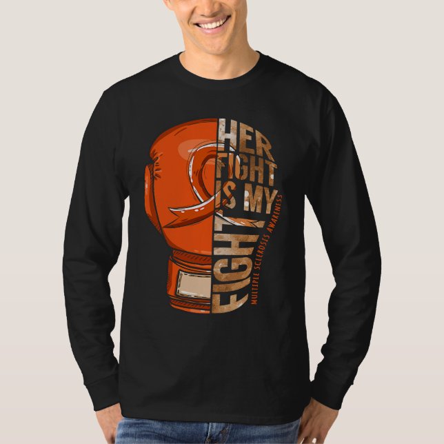 Camiseta Her Fight Is My Fight Multiple Sclerosis Orange Ri (Anverso)