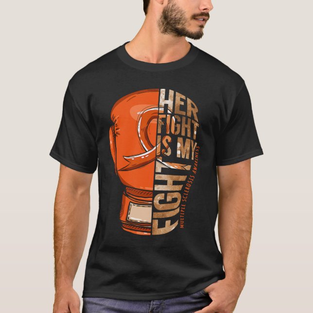 Camiseta Her Fight Is My Fight Multiple Sclerosis Orange Ri (Anverso)