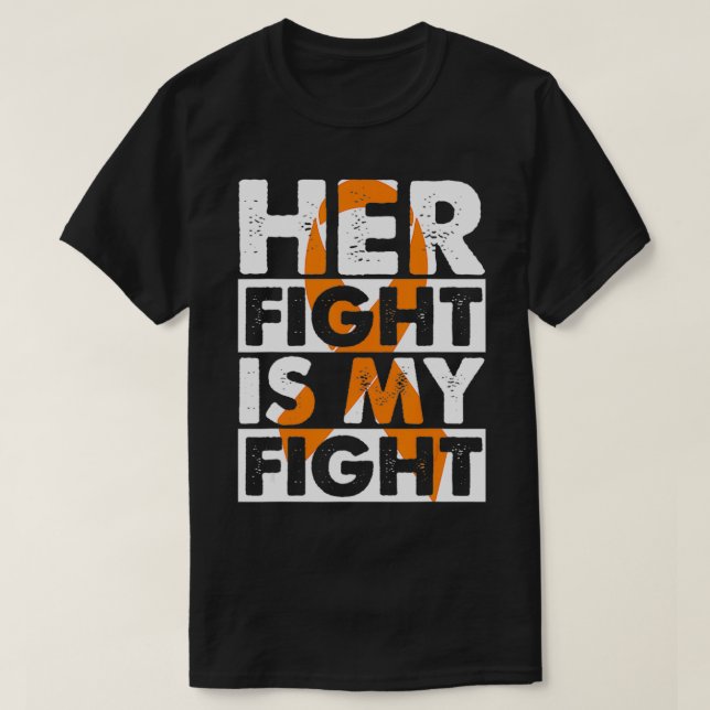 Camiseta Her Fight Is My Fight Multiple Sclerosis Support M (Diseño del anverso)