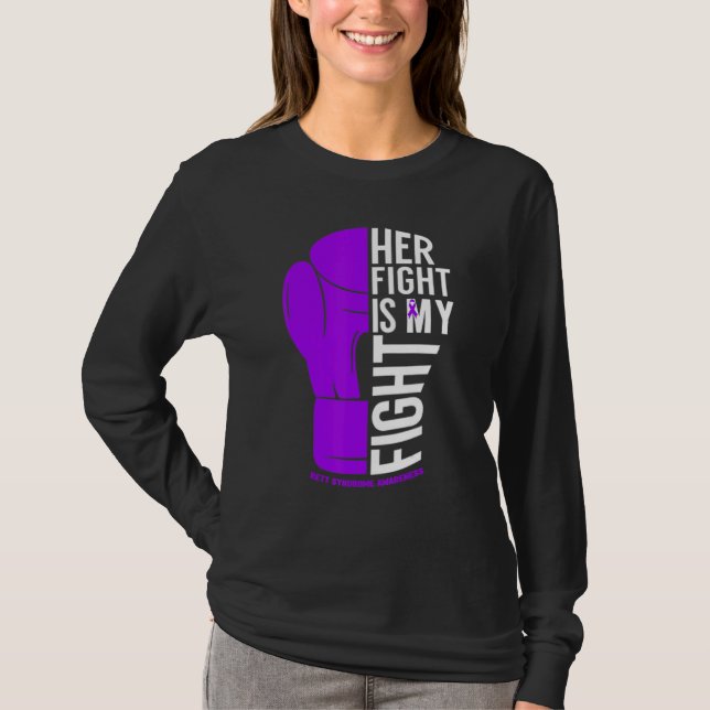 Camiseta Her Fight is My Fight Rett Syndrome Awareness (Anverso)
