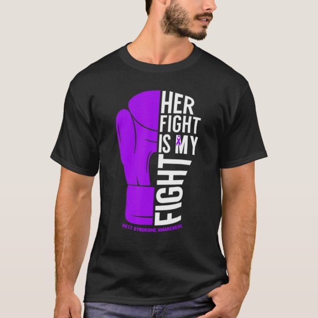 Camiseta Her Fight is My Fight Rett Syndrome Awareness (Anverso)
