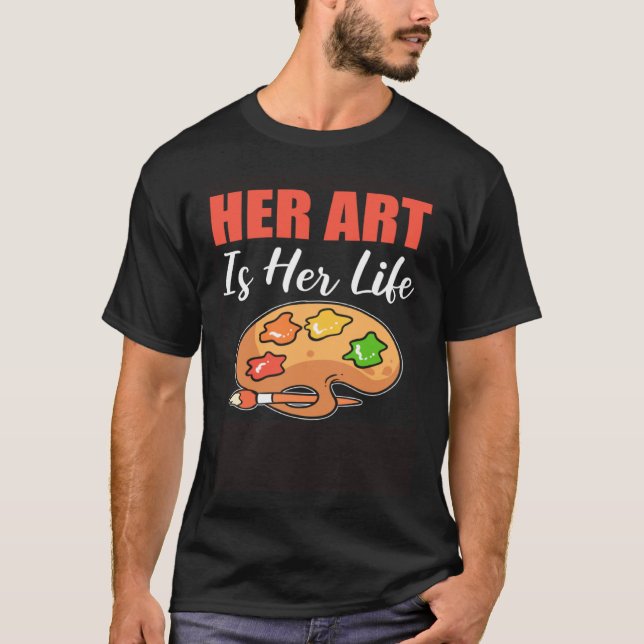 Camiseta Her Life Painter (Anverso)