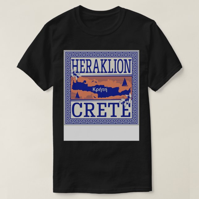 Camiseta Heraklion Crete Greece (Diseño del anverso)