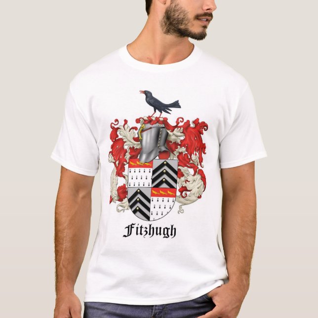 Camiseta Heráldica de la familia de Fitzhugh - ESCUDO (Anverso)