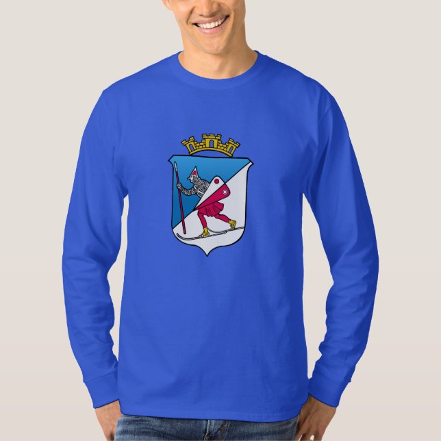 Camiseta Heráldica del escudo de armas de Lillehammer (Anverso)