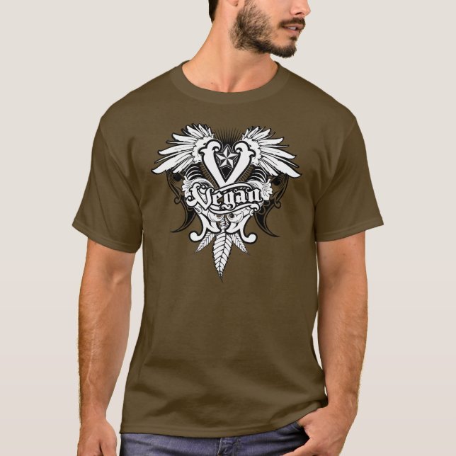 Camiseta Heráldica del vegano (Anverso)