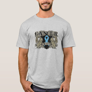 Camiseta Heráldica para hombre del superviviente del cáncer