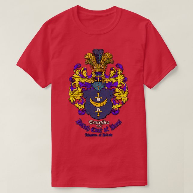 Camiseta Herb Trzaska Escudo de armas polaco (Diseño del anverso)