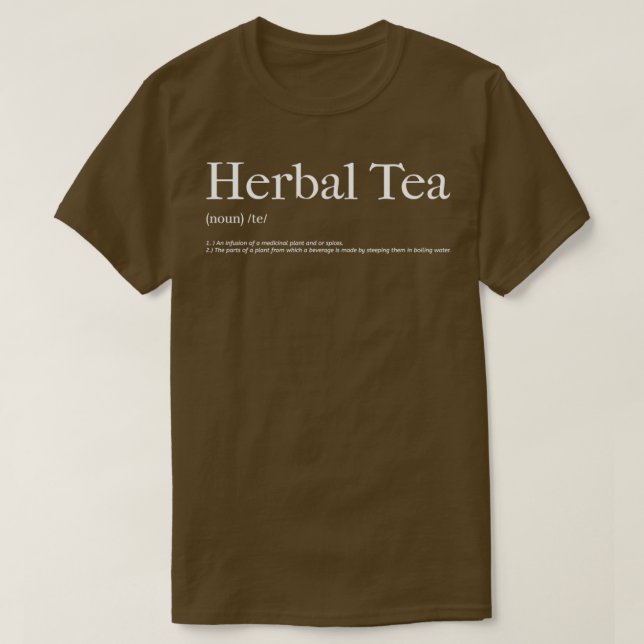 Camiseta Herbal Tea Noun (Diseño del anverso)