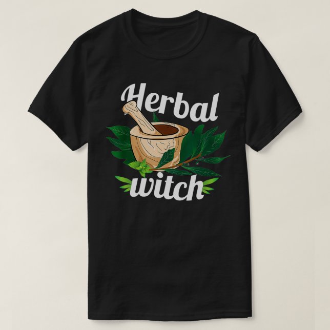 Camiseta Herbalismo de Brujas Herbáceo Día Herbástico (Diseño del anverso)