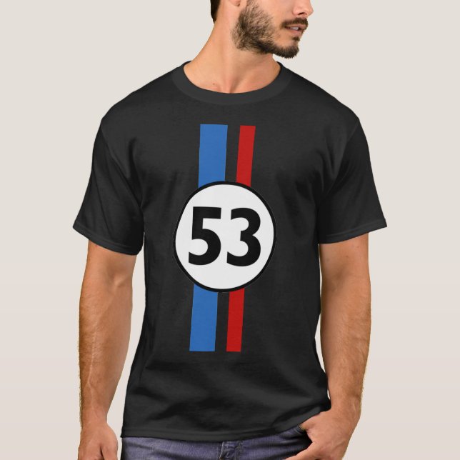 Camiseta Herbie 53  Racing Car 1963 Circle Logo 2   (Anverso)