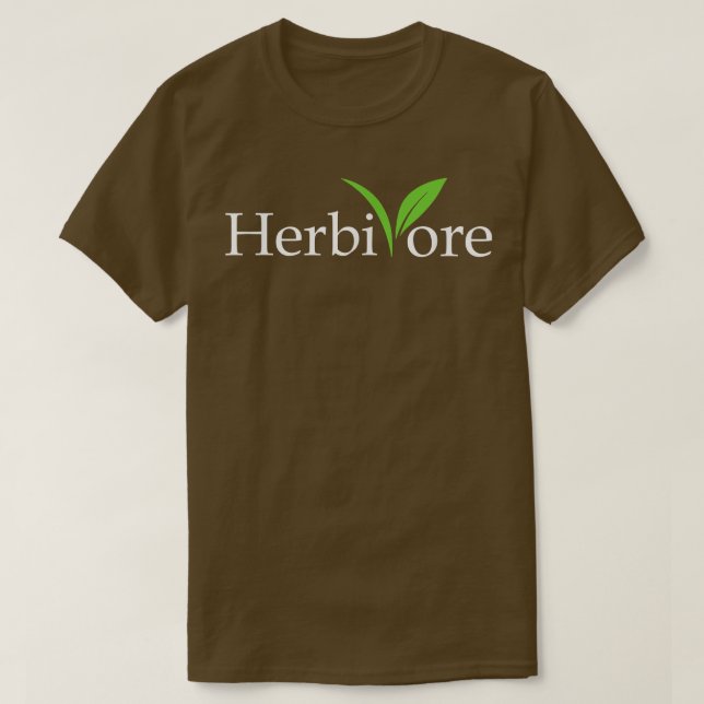 Camiseta Herbivore Animales Vegetarianos (Diseño del anverso)