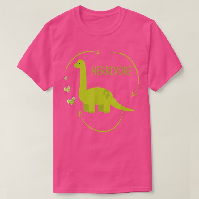 Camiseta Herbivore Brachiosaurus Dinosaur Funny Vegetarian  (Diseño del anverso)