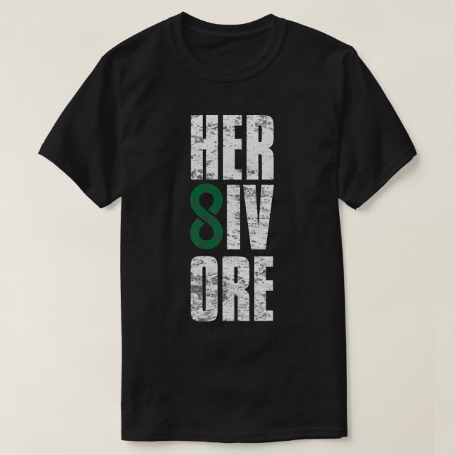 Camiseta HERBIVORE Forever Vegetarian Plant Insp (Diseño del anverso)