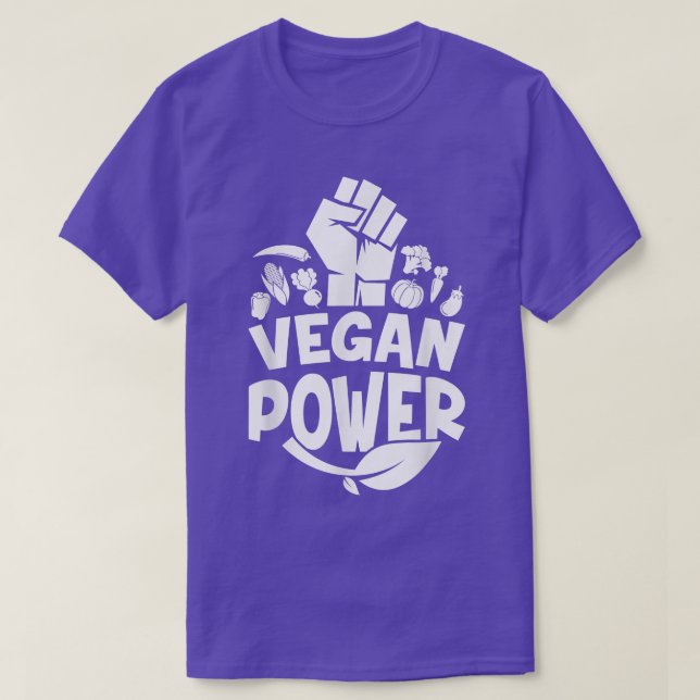Camiseta Herbivore Vegan Power Fitness Vegetariano sin carn (Diseño del anverso)