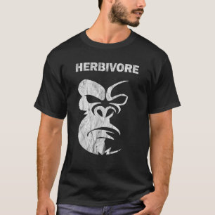 Camiseta Herbivore Vegetarian Vegan Gorilla Mujeres Hombres