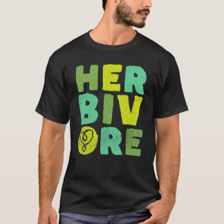 Camiseta Herbívoro Alimentado por plantas Vegano Veganismo 