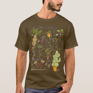 Camiseta Herbology Plantas Grid Regalo de jardín de animale