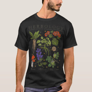 Camiseta Herbology Plants Vintage Style Textbook