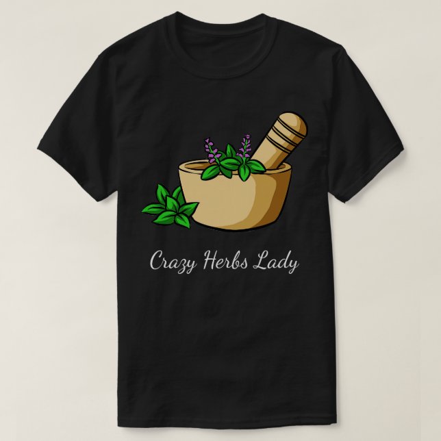 Camiseta Herbs Crazy Herbs Lady (Diseño del anverso)