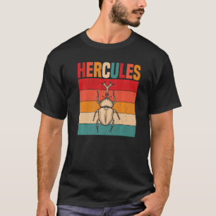 Camiseta Hércules Retro Bug Capturando Rhinoceros escarabaj