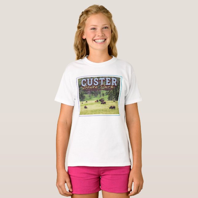 CAMISETA HERD OF BISON - CUSTER STATE PARK - SOUTH DAKOTA (Anverso completo)
