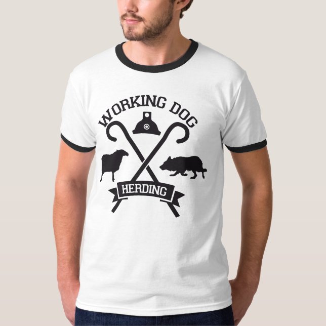 Camiseta Herding Working Dog Border Collie (Anverso)