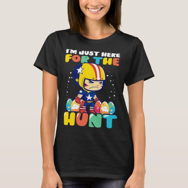 Camiseta Here For Hunt Football Easter (Anverso)