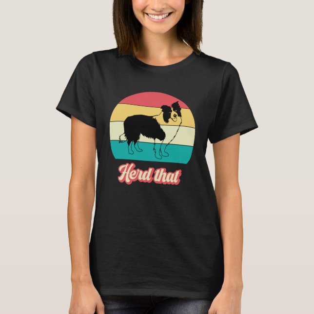 Camiseta Heredar Ese Collie Fronterizo Para Mujeres Perro R (Anverso)