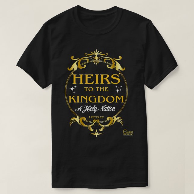 Camiseta Herederos del Reino 1 Pedro 29 (Diseño del anverso)