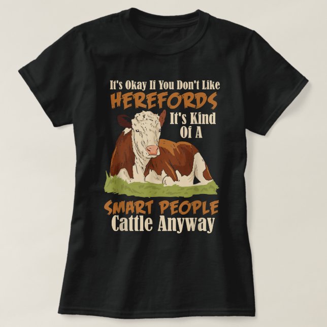 Camiseta Hereford Cattle Cow Hereder Livestock Hereford Bre (Diseño del anverso)
