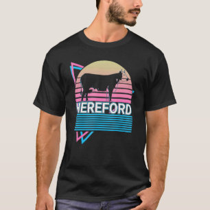 Camiseta Hereford Cattle Hereford Cow Farmer Retro