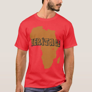 Camiseta herencia africana por el designmueller