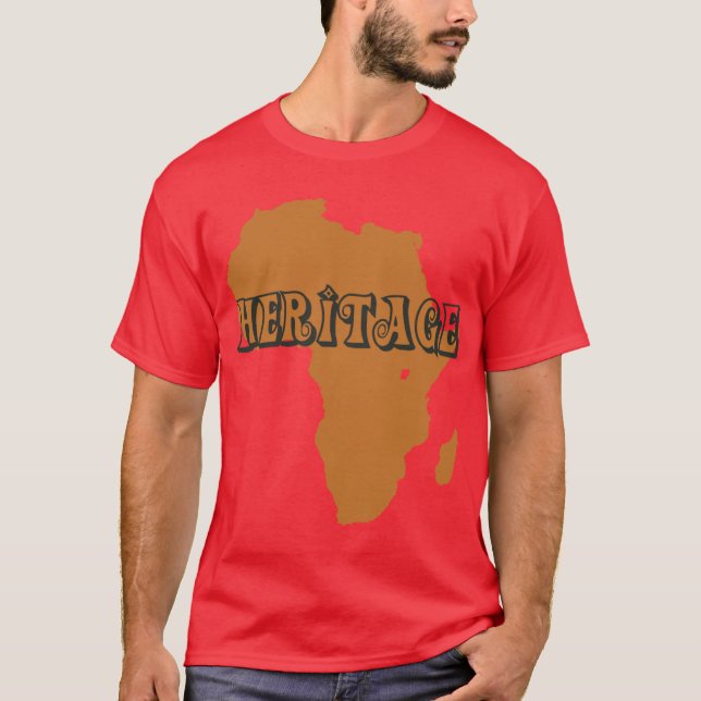 Camiseta herencia africana por el designmueller (Anverso)