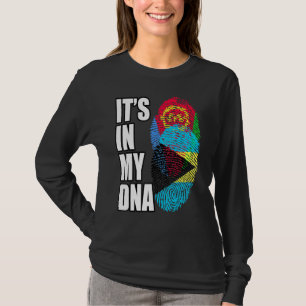 Camiseta Herencia Bahamí Y Eritrea Mezclan Bandera De ADN