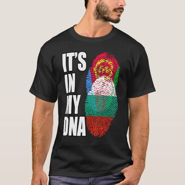 Camiseta Herencia Búlgara Y Eritrea De La Bandera De La Mez (Anverso)