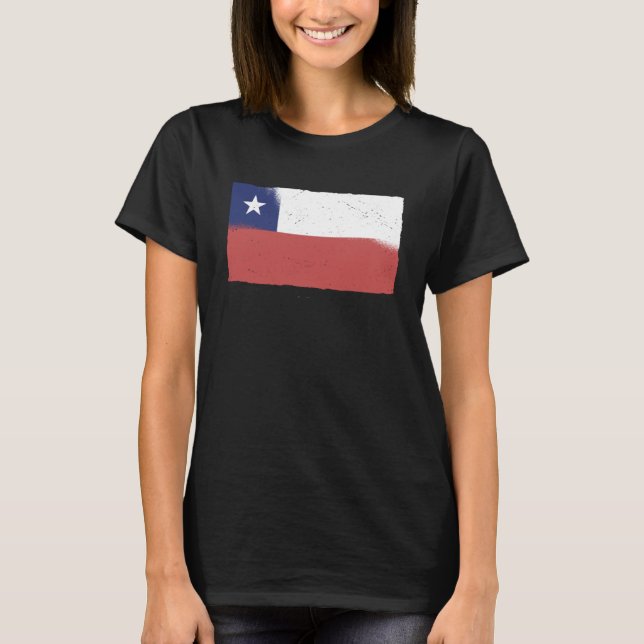 Camiseta Herencia chilena Orgulloso inmigrante chileno Chil (Anverso)
