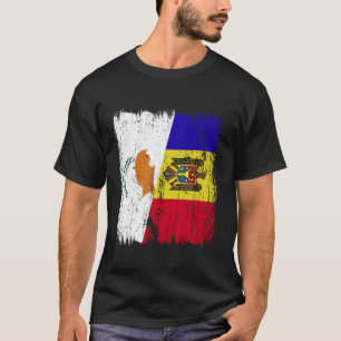 Camiseta Herencia chipriota moldava bandera media Chipre Mo