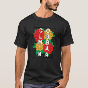 Camiseta Herencia Colombiana Flor Cultural Tradicional